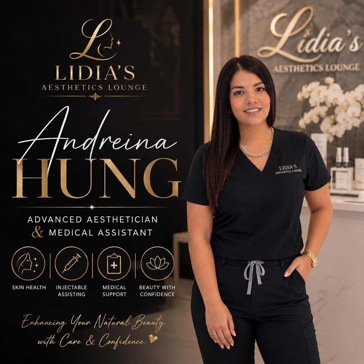 Andreina Hung at Lidia's Aesthetics Lounge
